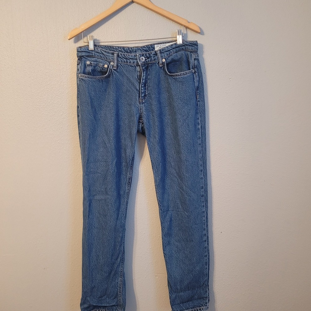 Rag & Bone Denim Boyfriend Jeans Women's Size 28 Blue Wash Straight Leg Casual